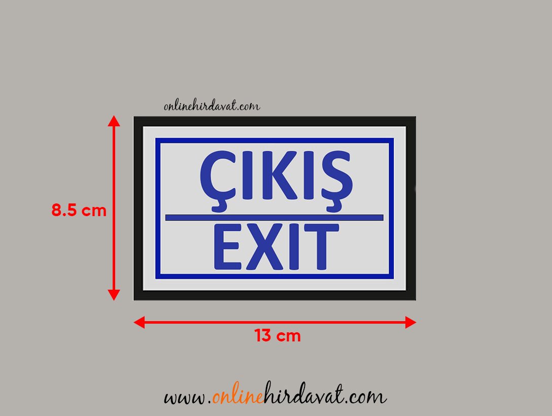 Cemax Yönlendirme İşaretleri Büyük Çıkış Exit Online Hırdavat