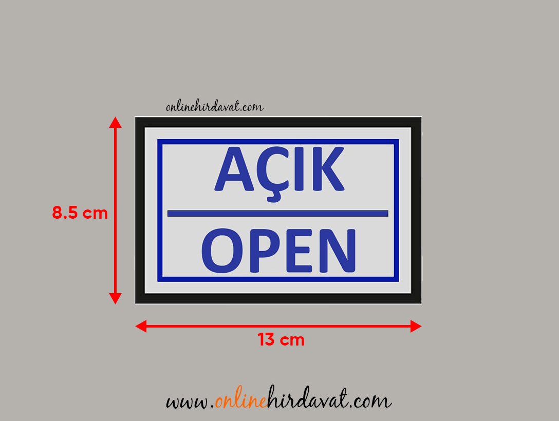 Cemax Yönlendirme İşaretleri Büyük Açık Open Online Hırdavat