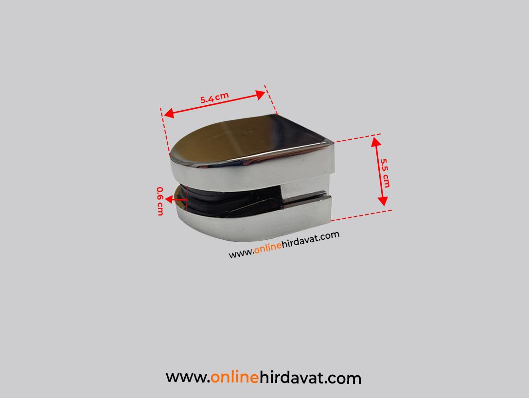 2114-01 Krom Etejer Osena Raf ve Cam Tutucu