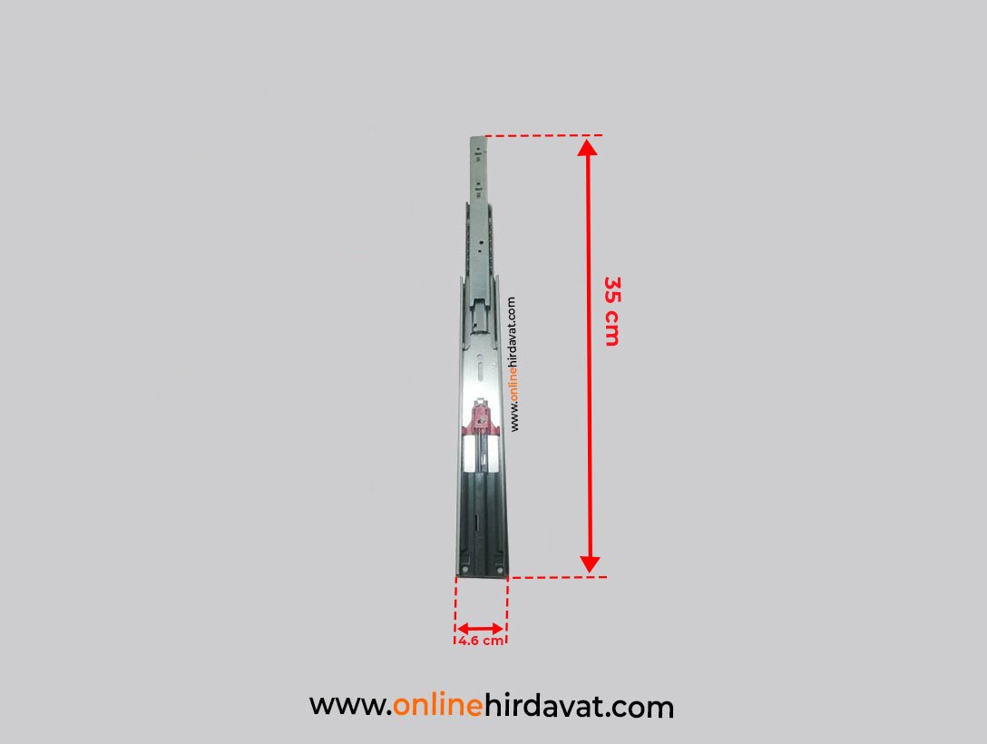 Array Frenli Teleskopik Mobilya Çekmece Rayı 4,6 cm-35 cm