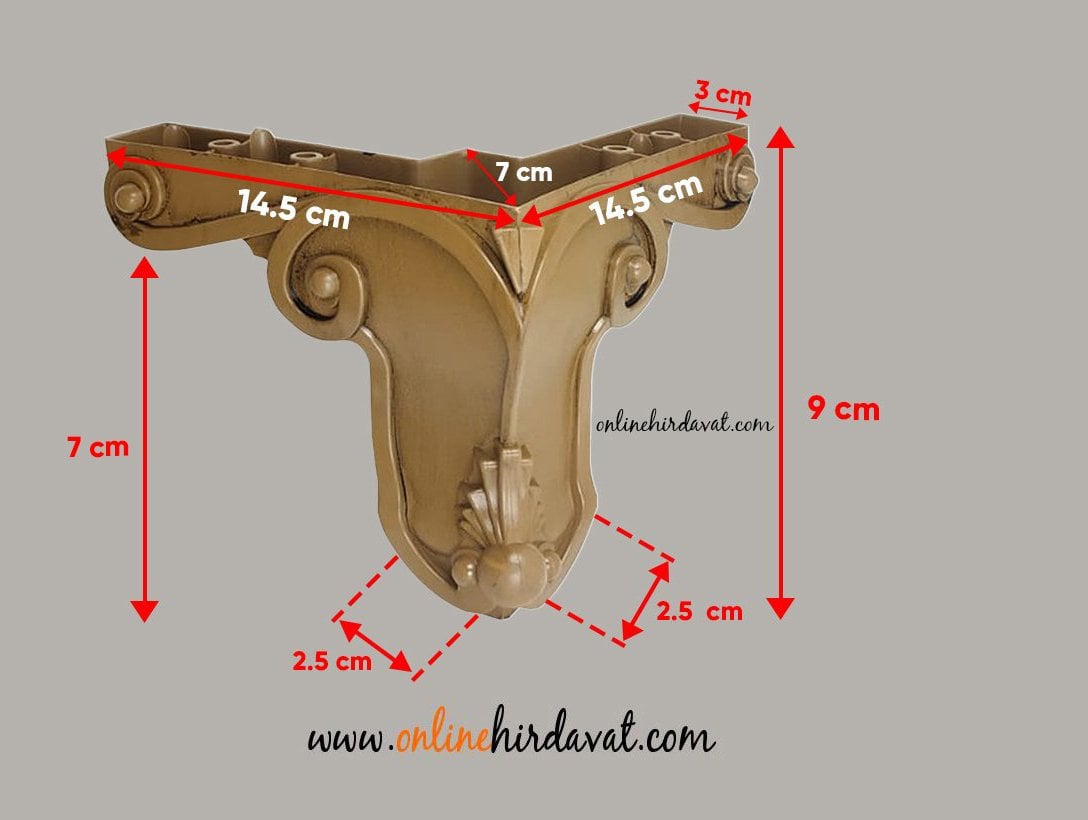Mc Aslan Mobilya Ayak Ahşap - 9 cm Online Hırdavat