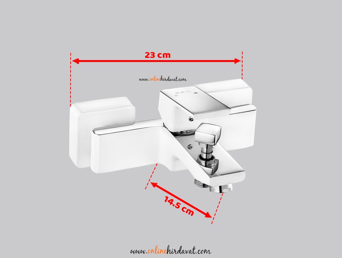 Eca Tiera Bi-Color Banyo Bataryası Beyaz