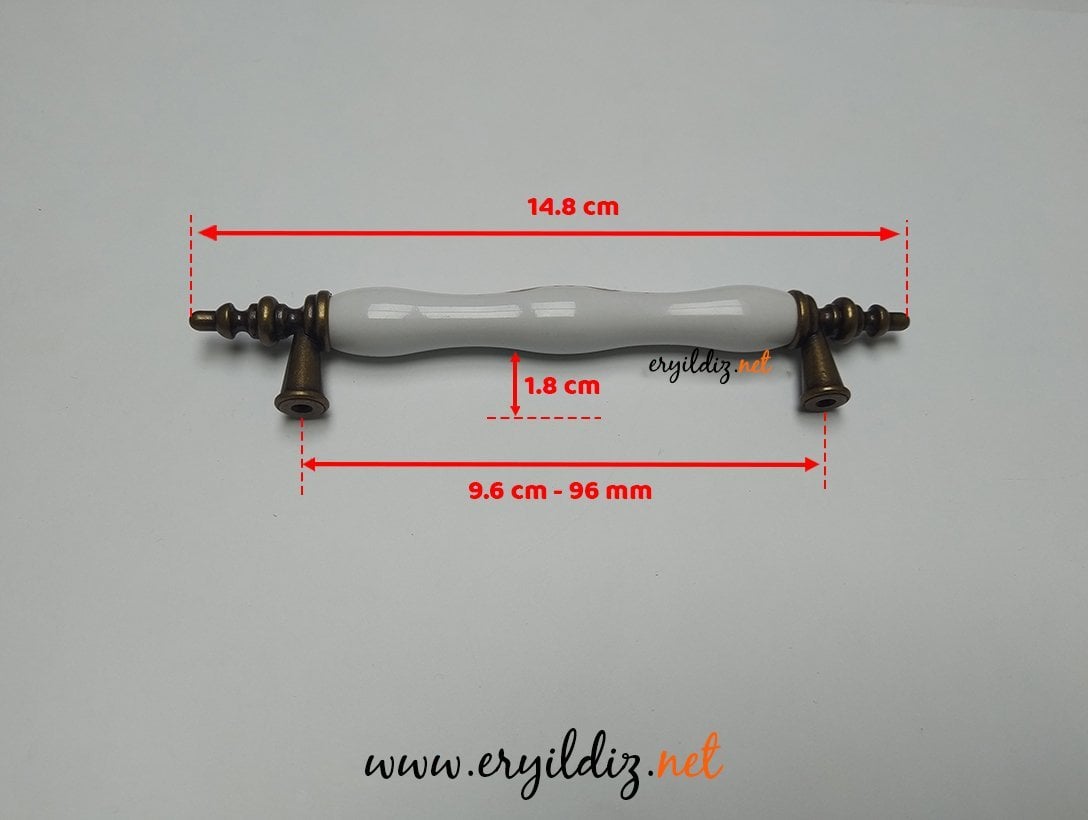 Esal Bozburun K-21A Mobilya Kulp Antik Sarı - 96 mm online hırdavat