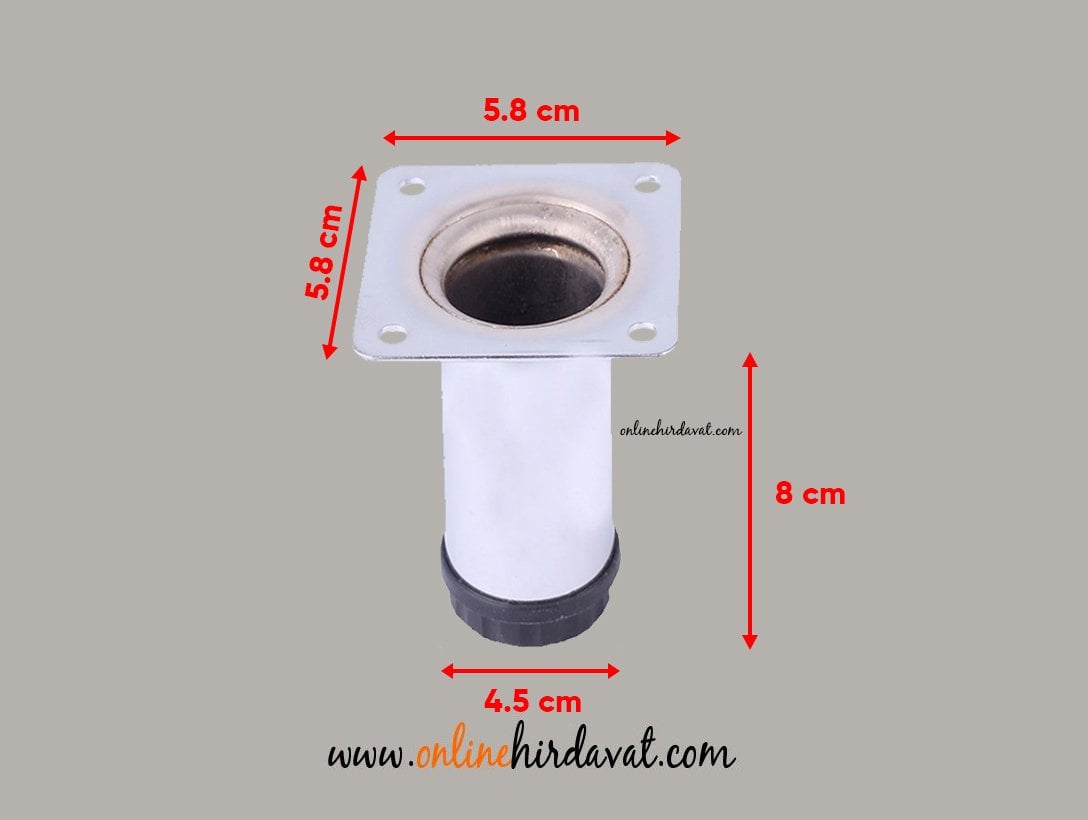 Çağrı Metal Ekonomik Mobilya Ayak Çap:32 Krom - 8 cm Online Hırdavat