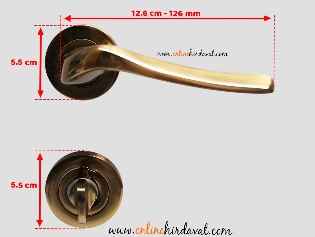 Dooraks Venüs Antik Sarı Rozetli Kapı Kolu