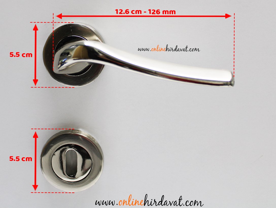 Dooraks Venüs Nikel Saten Rozetli Kapı Kolu