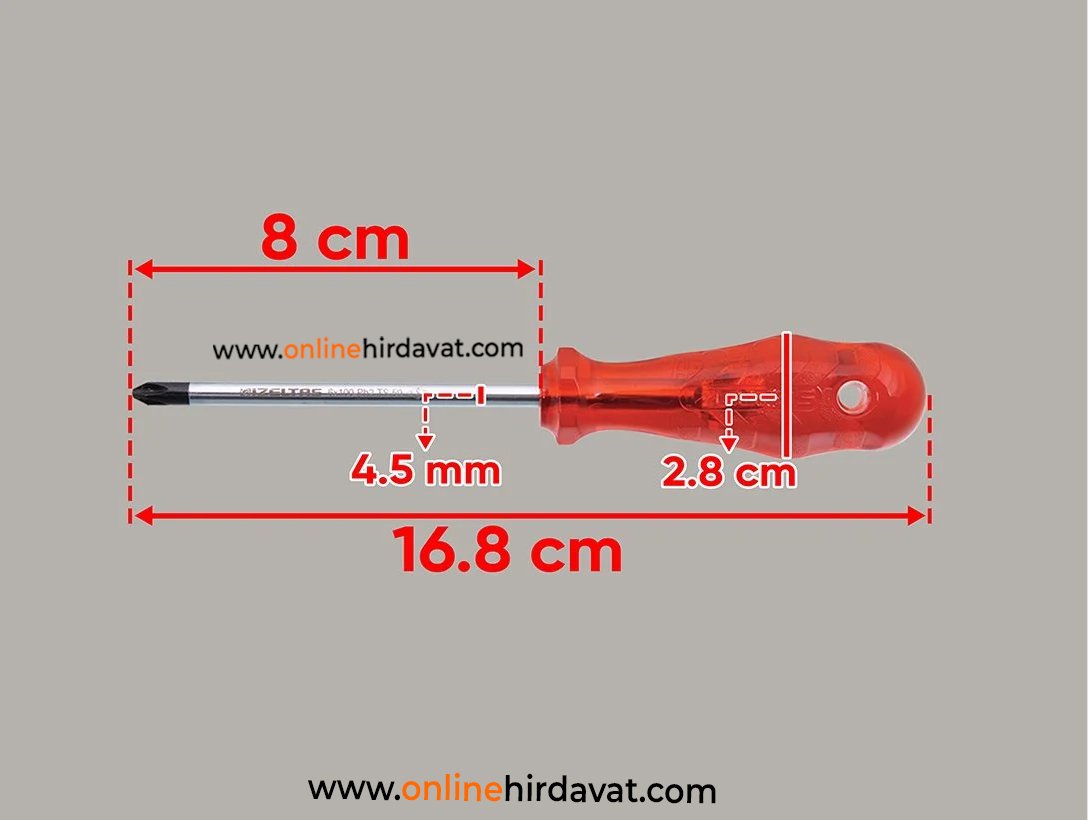 İzeltaş Yıldız Tornavida Kraft 4,5 x 80 mm