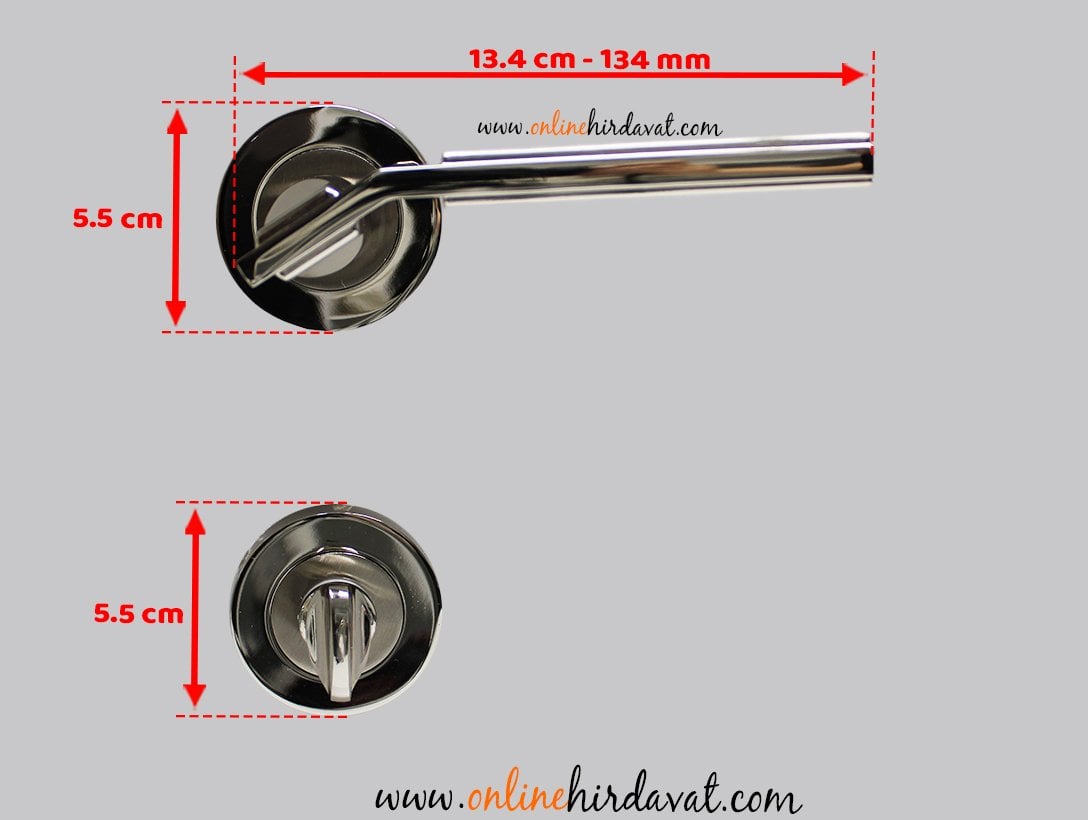 Doğanlar Asos Nikel Saten Rozetli Kapı Kolu