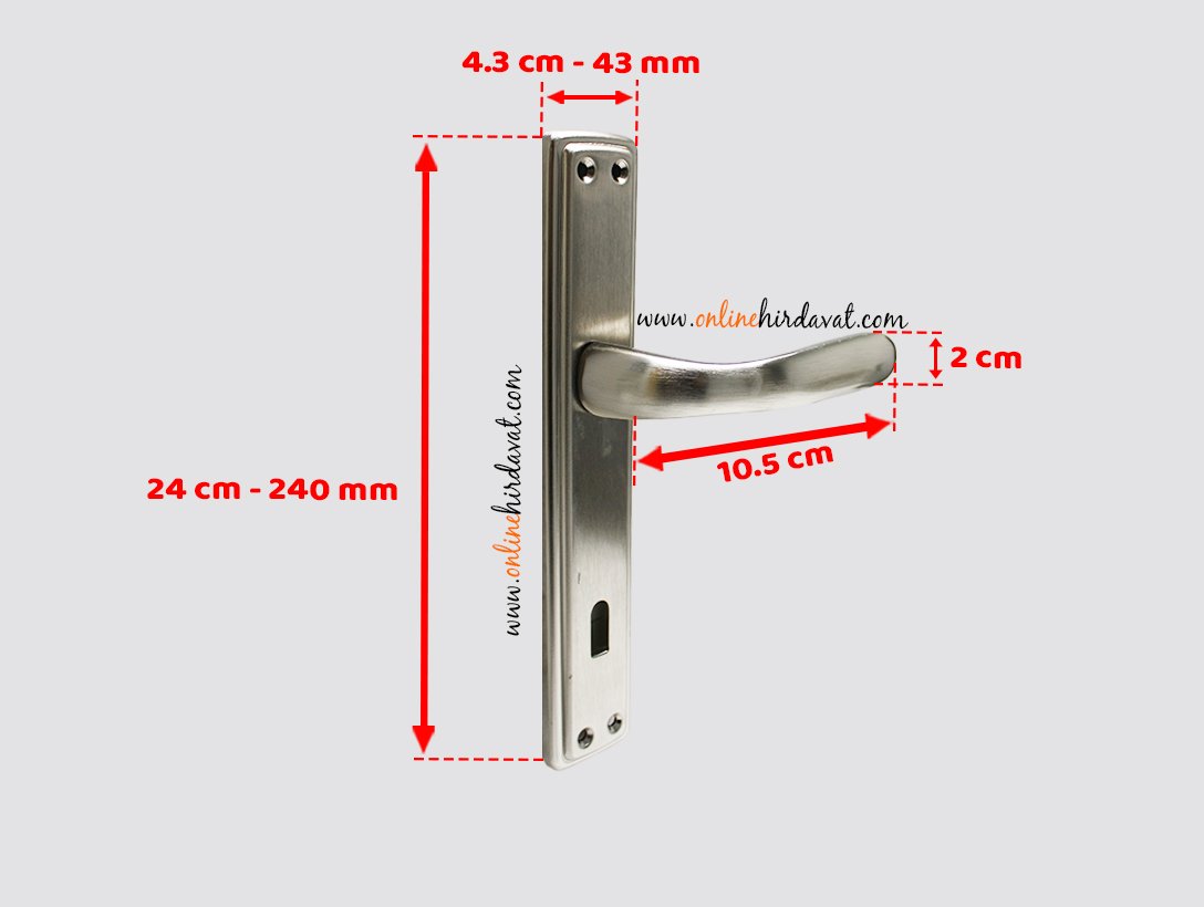 Doğanlar Alüminyum Bora Saten Aynalı Kapı Kolu