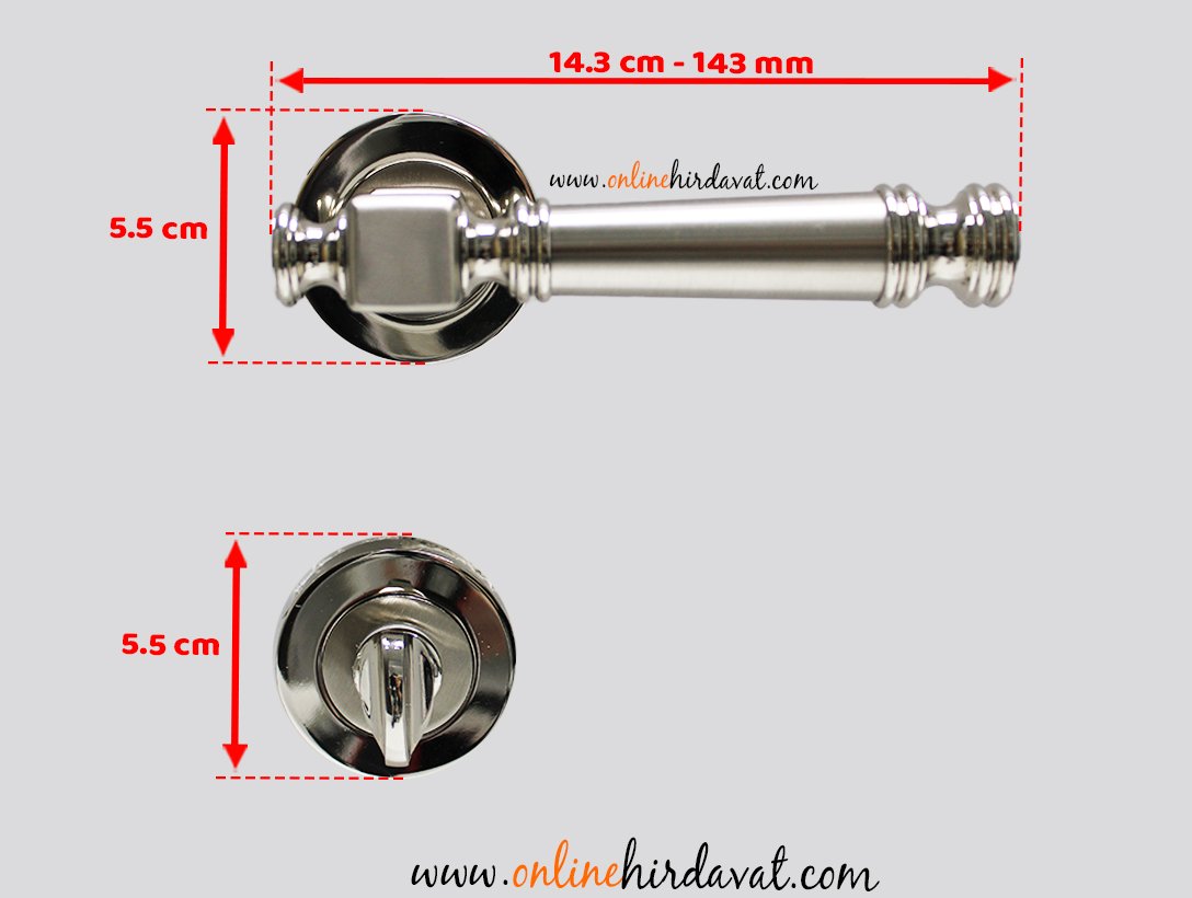 Doğanlar Dragon Nikel Saten Rozetli Kapı Kolu
