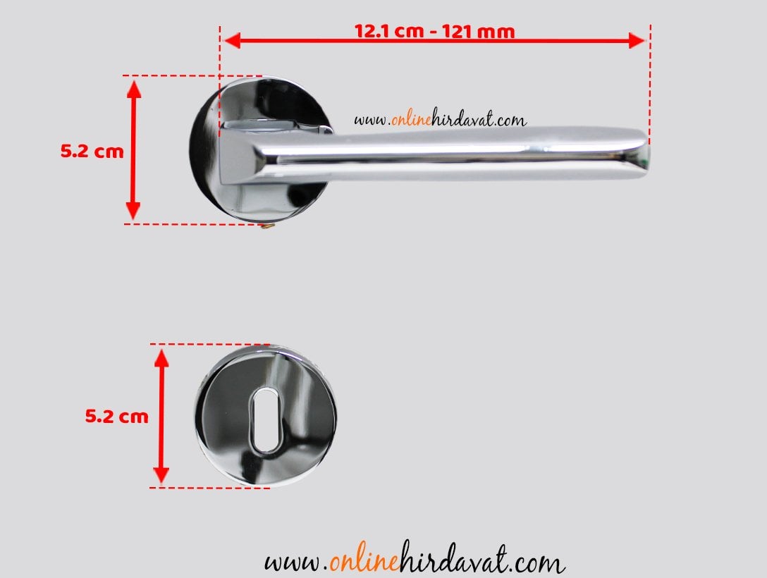 Doğanlar Falcon Krom Rozetli Kapı Kolu