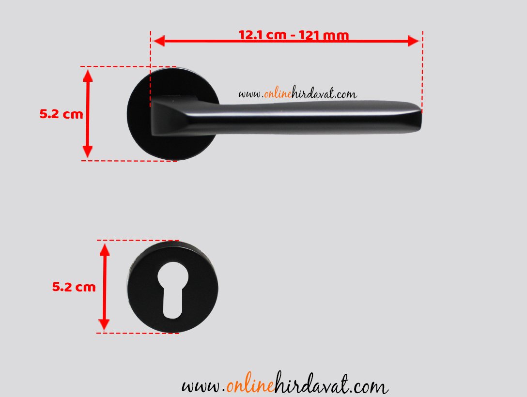 Doğanlar Falcon Antrasit Rozetli Kapı Kolu