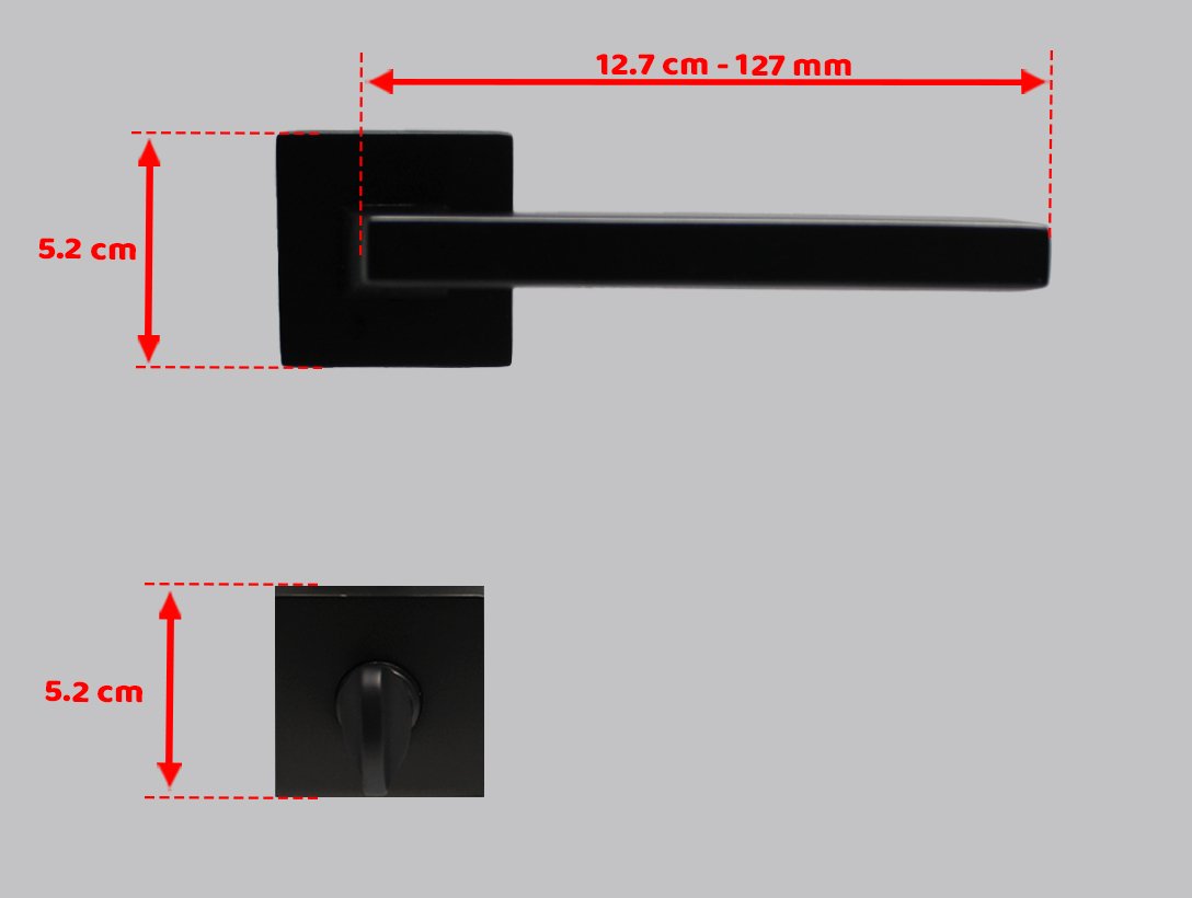 Doğanlar Hera Antrasit Rozetli Kapı Kolu