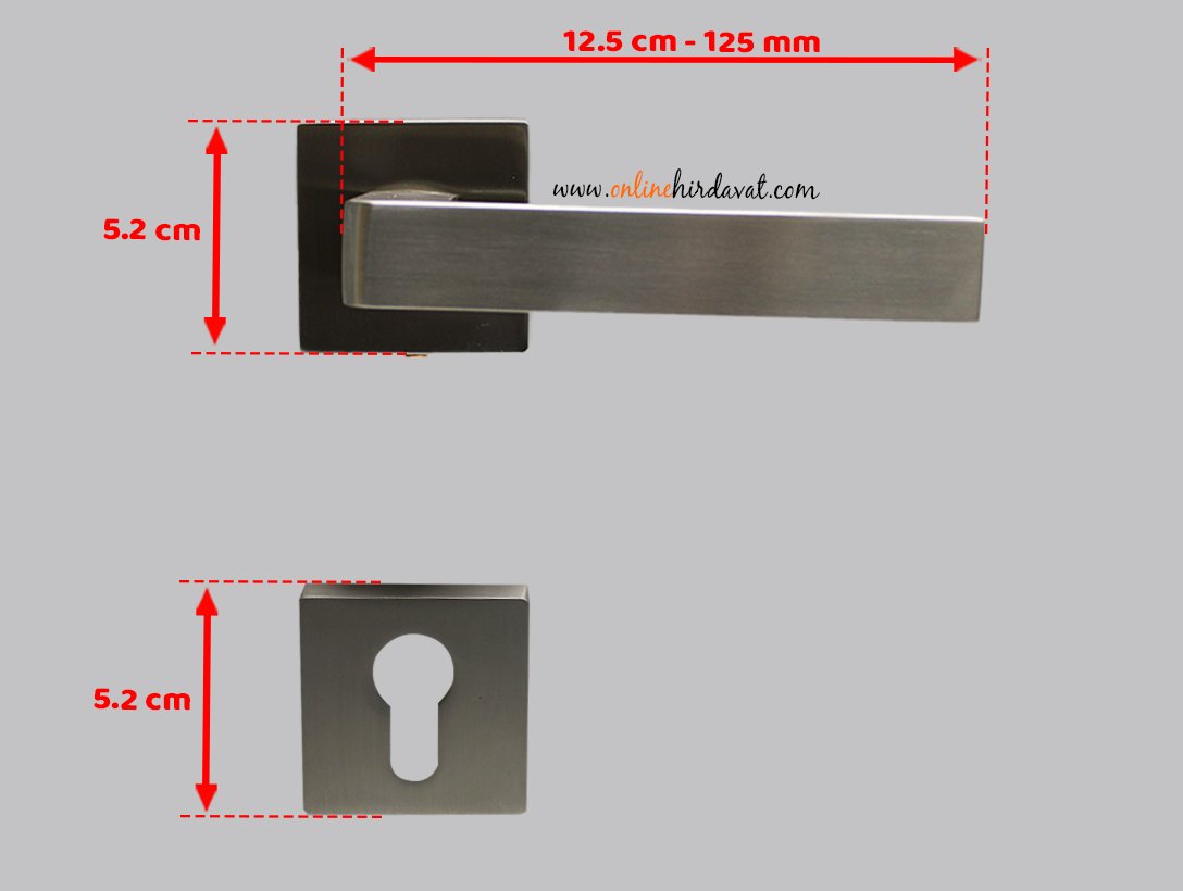 Doğanlar Karma Süper Saten Rozetli Kapı Kolu