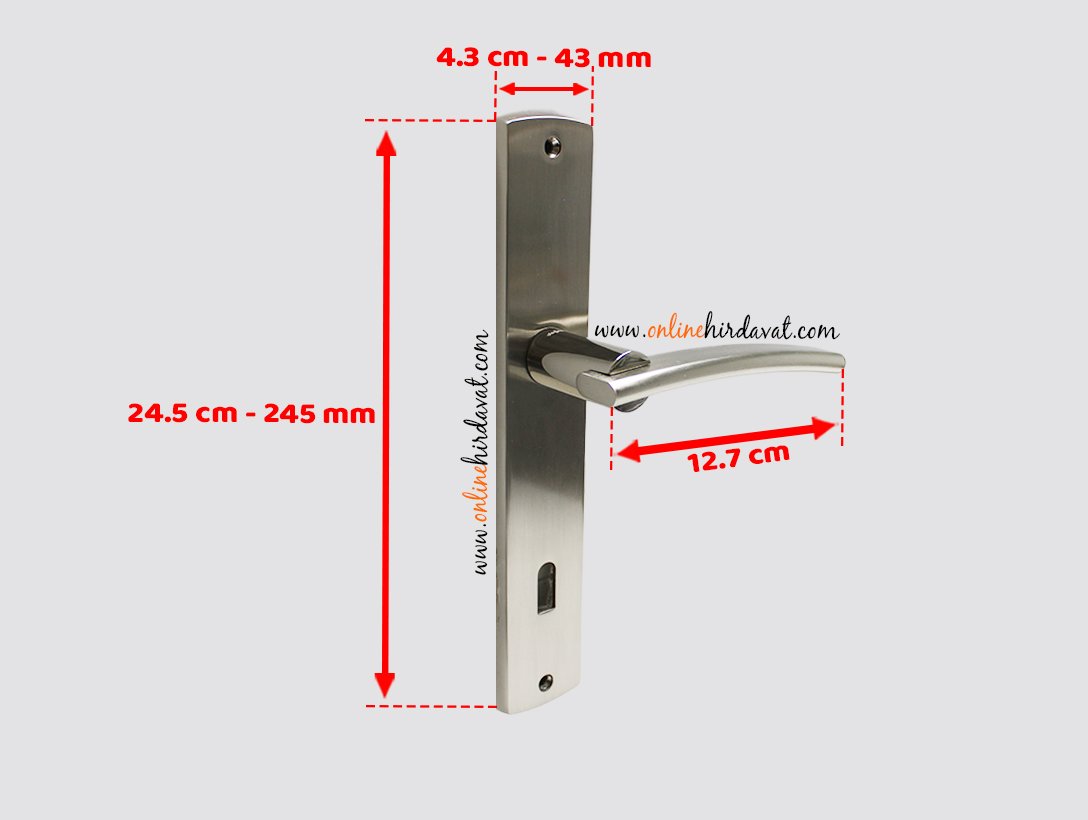 Doğanlar Lale Nikel Saten Aynalı Kapı Kolu