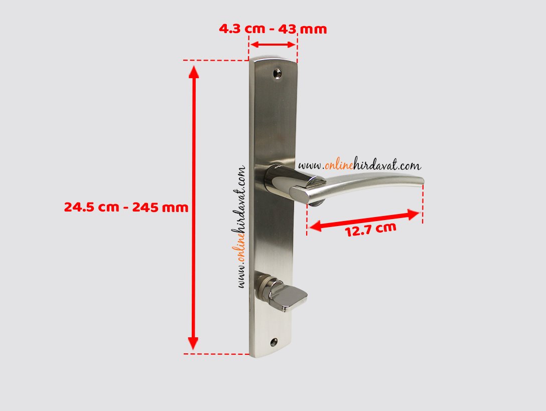 Doğanlar Lale Nikel Saten Aynalı Kapı Kolu