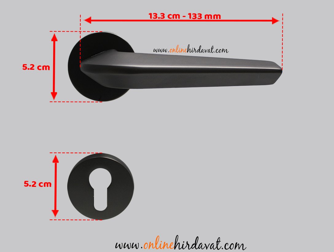 Doğanlar Linea Antrasit Rozetli Kapı Kolu