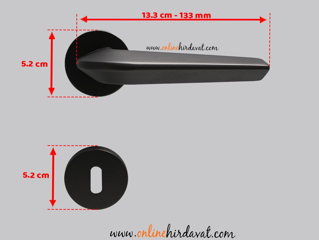 Doğanlar Linea Antrasit Rozetli Kapı Kolu