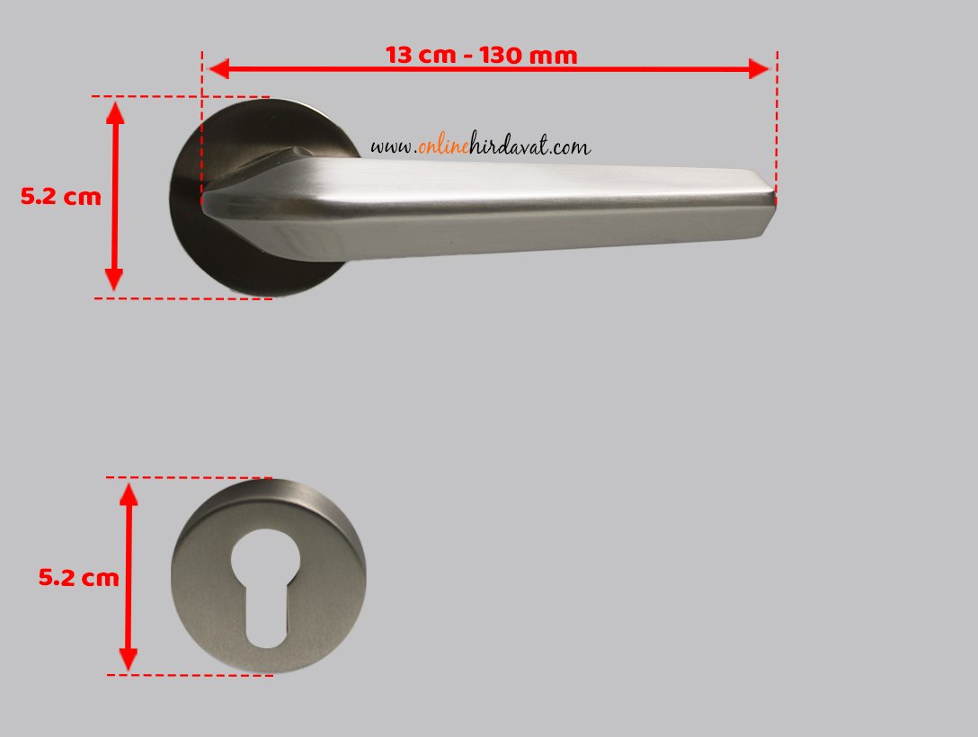 Doğanlar Linea Saten Rozetli Kapı Kolu