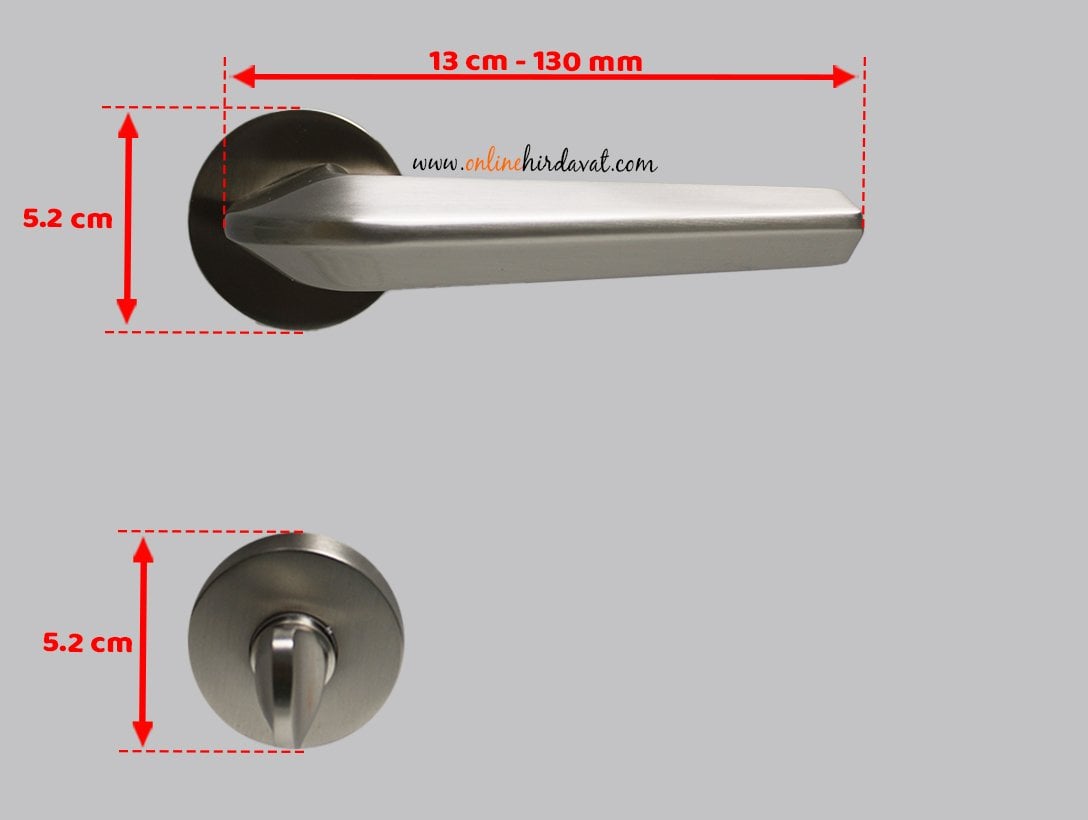 Doğanlar Linea Saten Rozetli Kapı Kolu