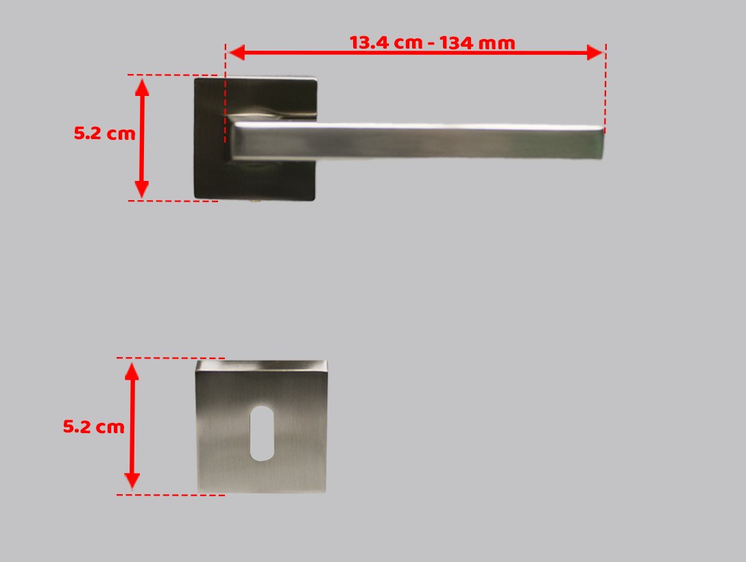 Doğanlar Parma Saten Rozetli Kapı Kolu