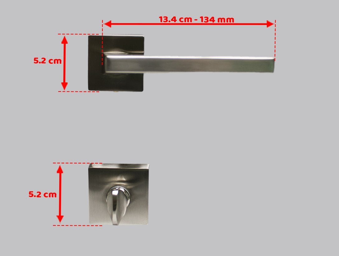 Doğanlar Parma Saten Rozetli Kapı Kolu