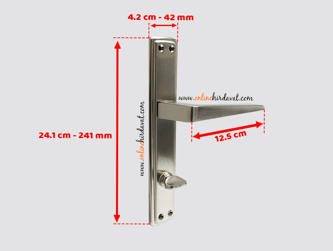 Doğanlar Penta Saten Rozetli Kapı Kolu