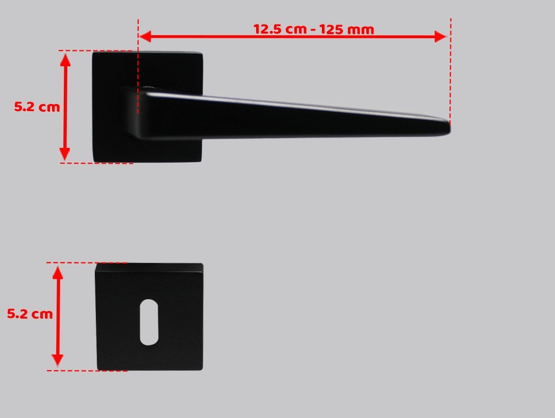 Doğanlar Penta Antrasit Rozetli Kapı Kolu