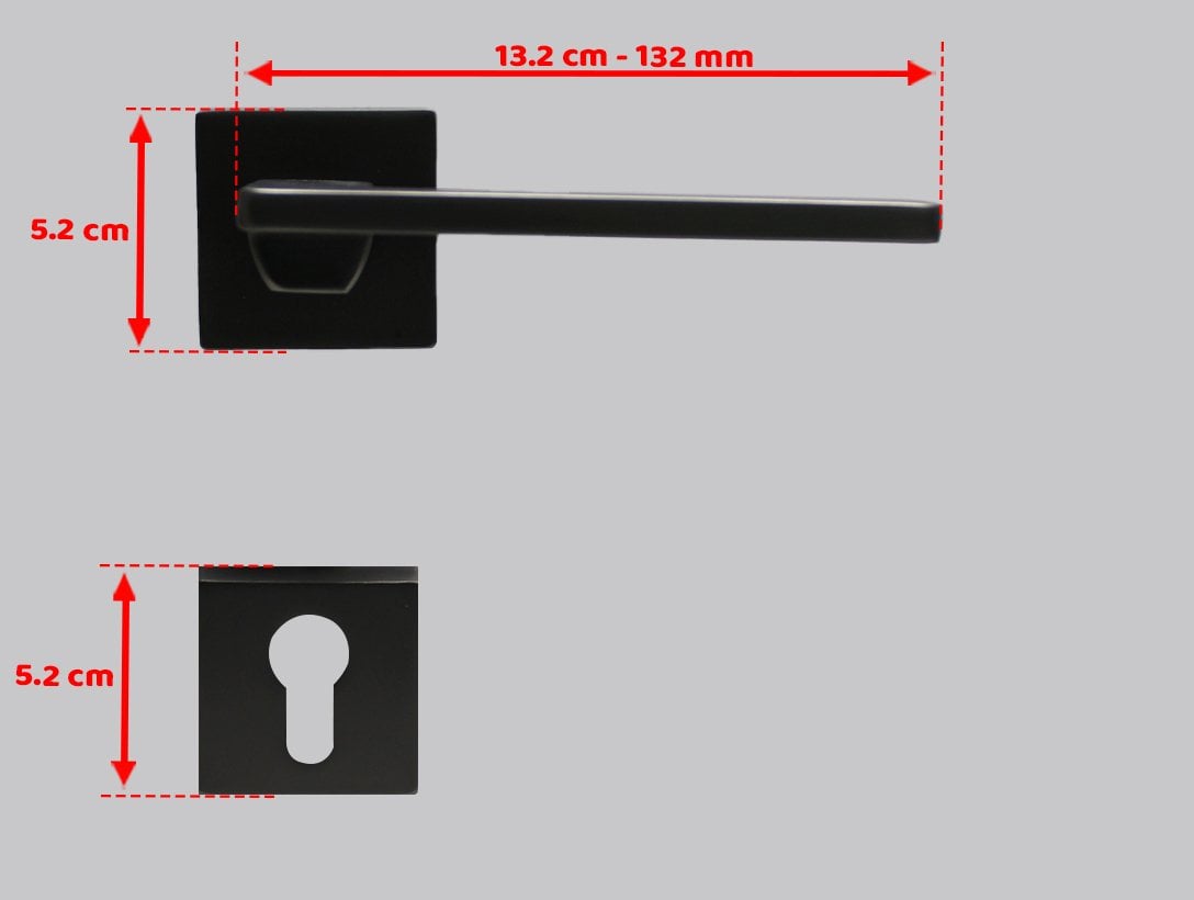 Doğanlar Pera Antrasit Rozetli Kapı Kolu
