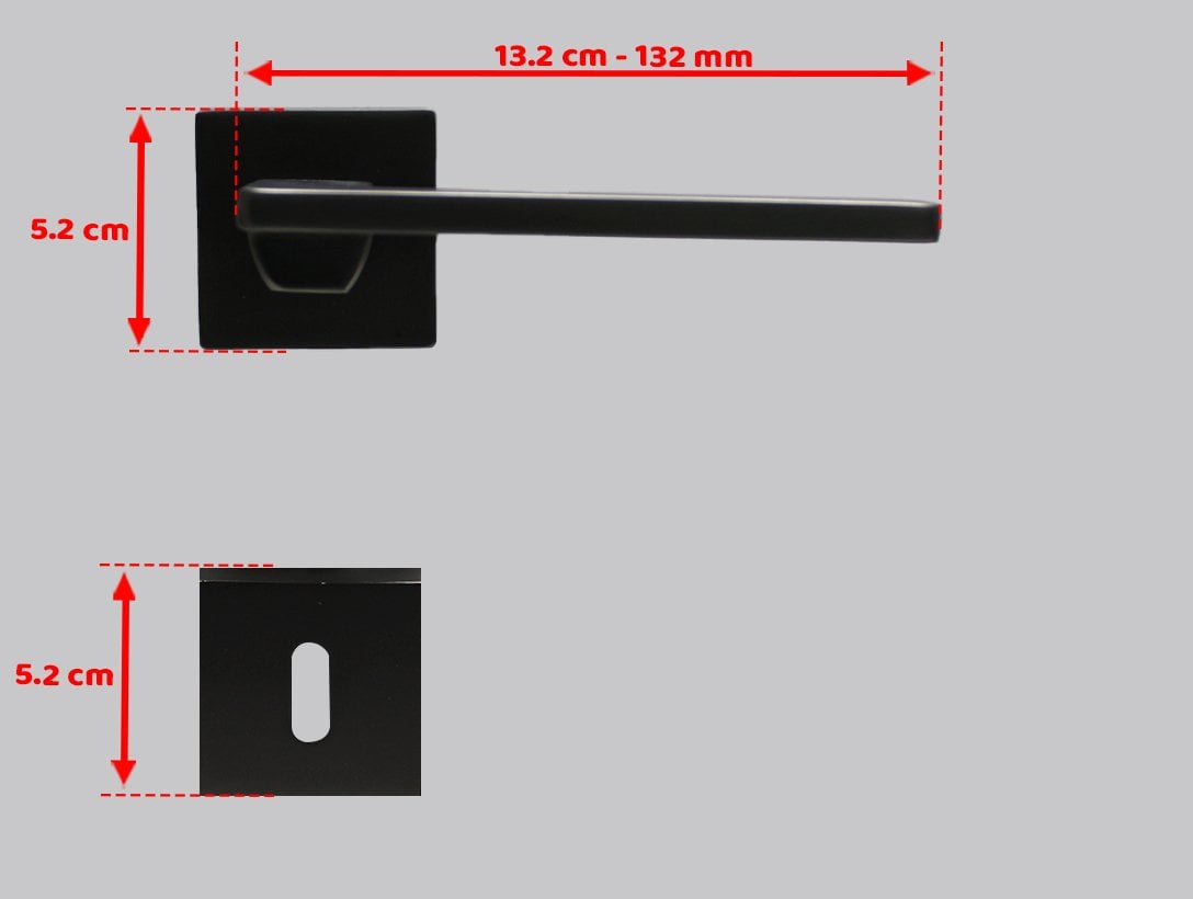 Doğanlar Pera Antrasit Rozetli Kapı Kolu