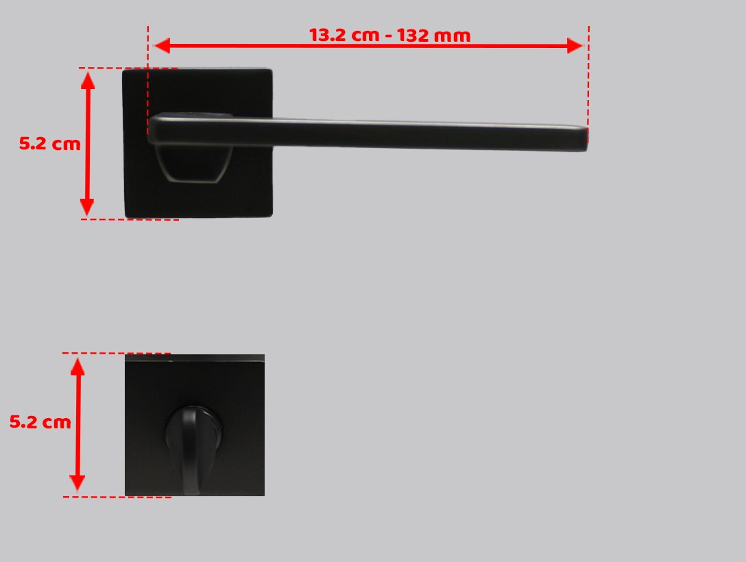 Doğanlar Pera Antrasit Rozetli Kapı Kolu