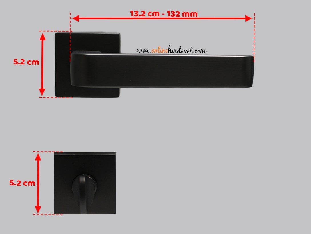 Doğanlar Prestij Antrasit Rozetli Kapı Kolu