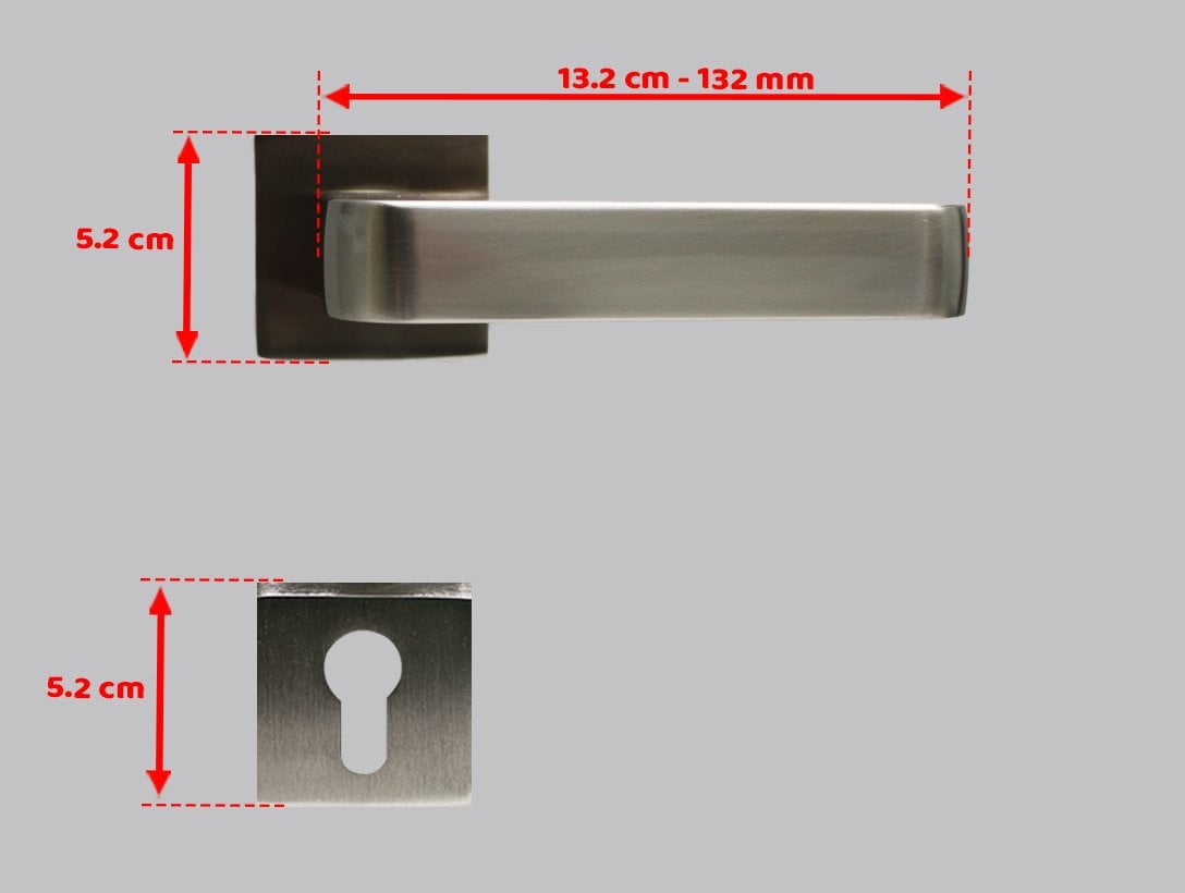 Doğanlar Prestij Saten Rozetli Kapı Kolu