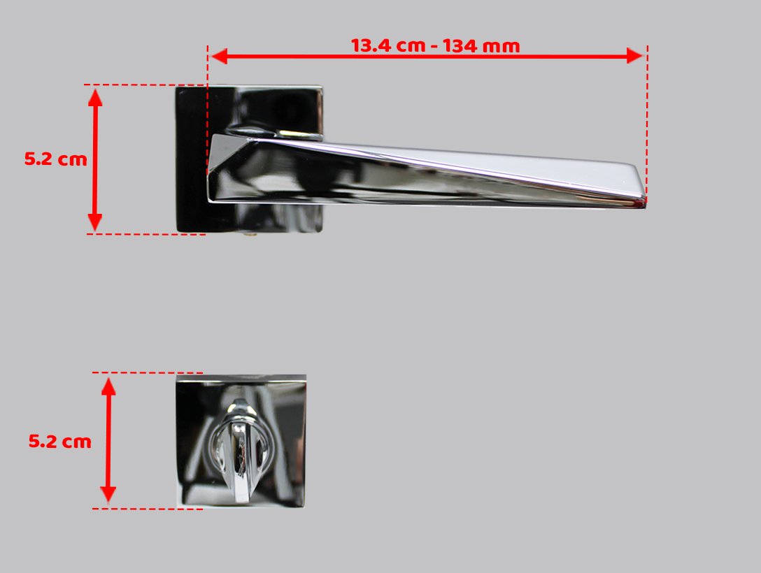 Doğanlar Prizma Krom Rozetli Kapı Kolu