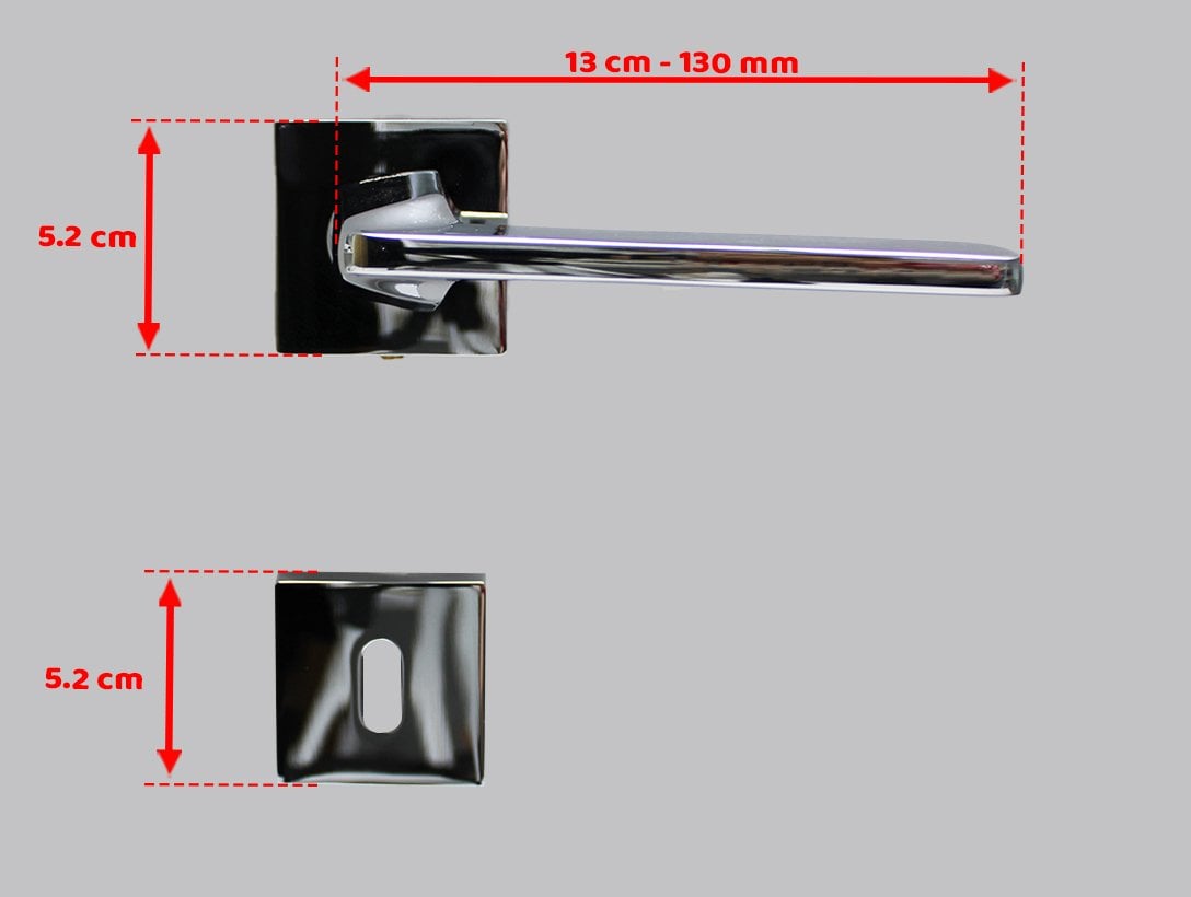 Doğanlar Radya Krom Rozetli Kapı Kolu