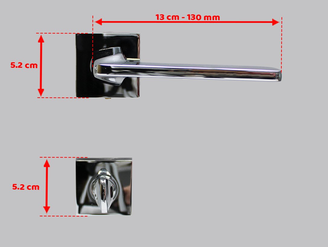 Doğanlar Radya Krom Rozetli Kapı Kolu