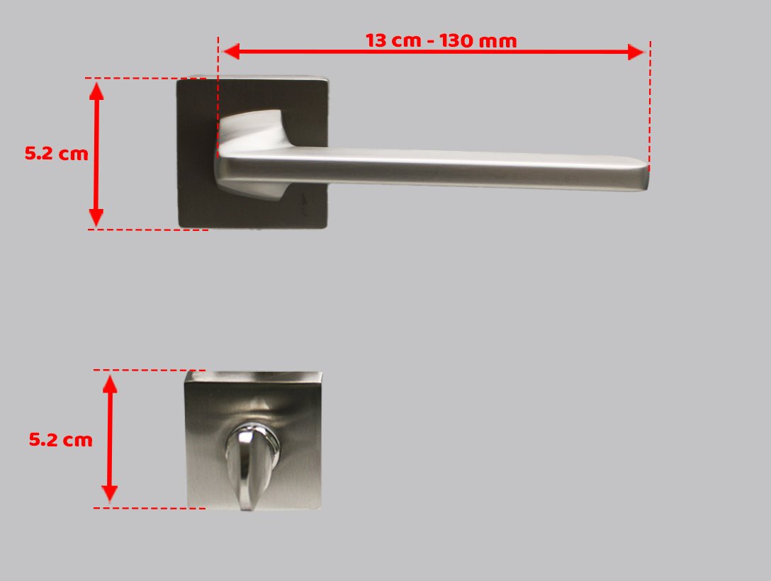 Doğanlar Radya Saten Rozetli Kapı Kolu