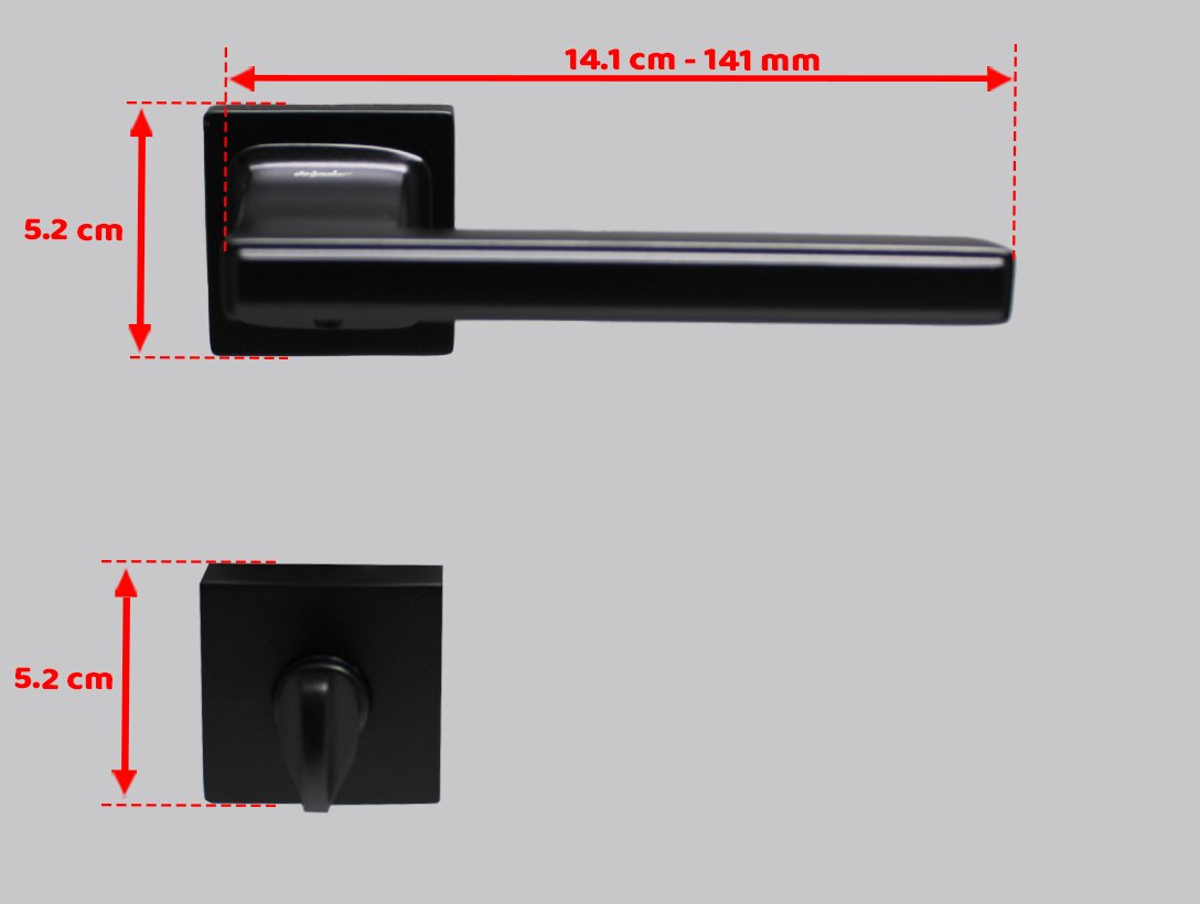 Doğanlar Techno Antrasit Rozetli Kapı Kolu