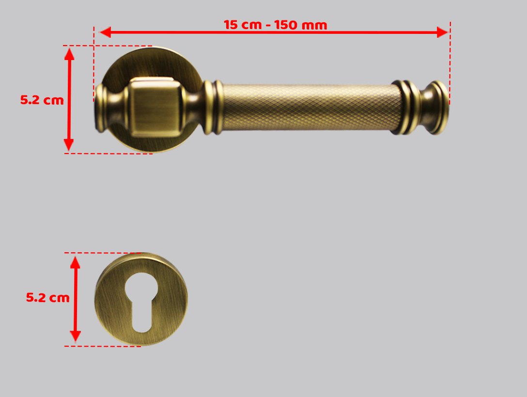 Doğanlar Termo Olifka Rozetli Kapı Kolu
