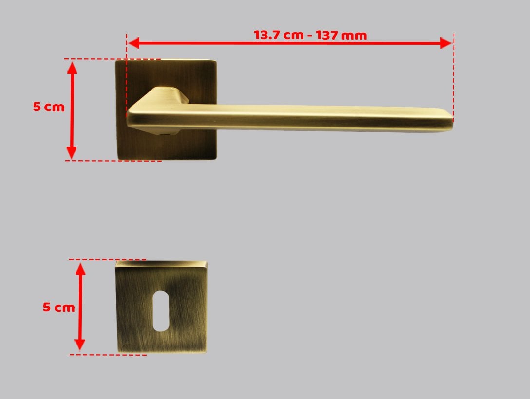 Doğanlar Terra Olifka Rozetli Kapı Kolu