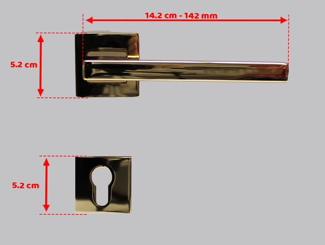 Doğanlar Turkuaz Albrifin Rozetli Kapı Kolu