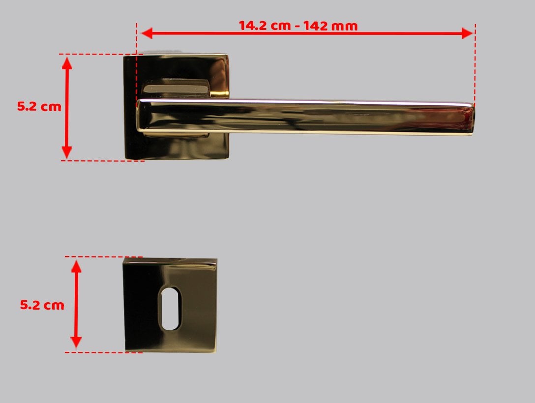 Doğanlar Turkuaz Albrifin Rozetli Kapı Kolu