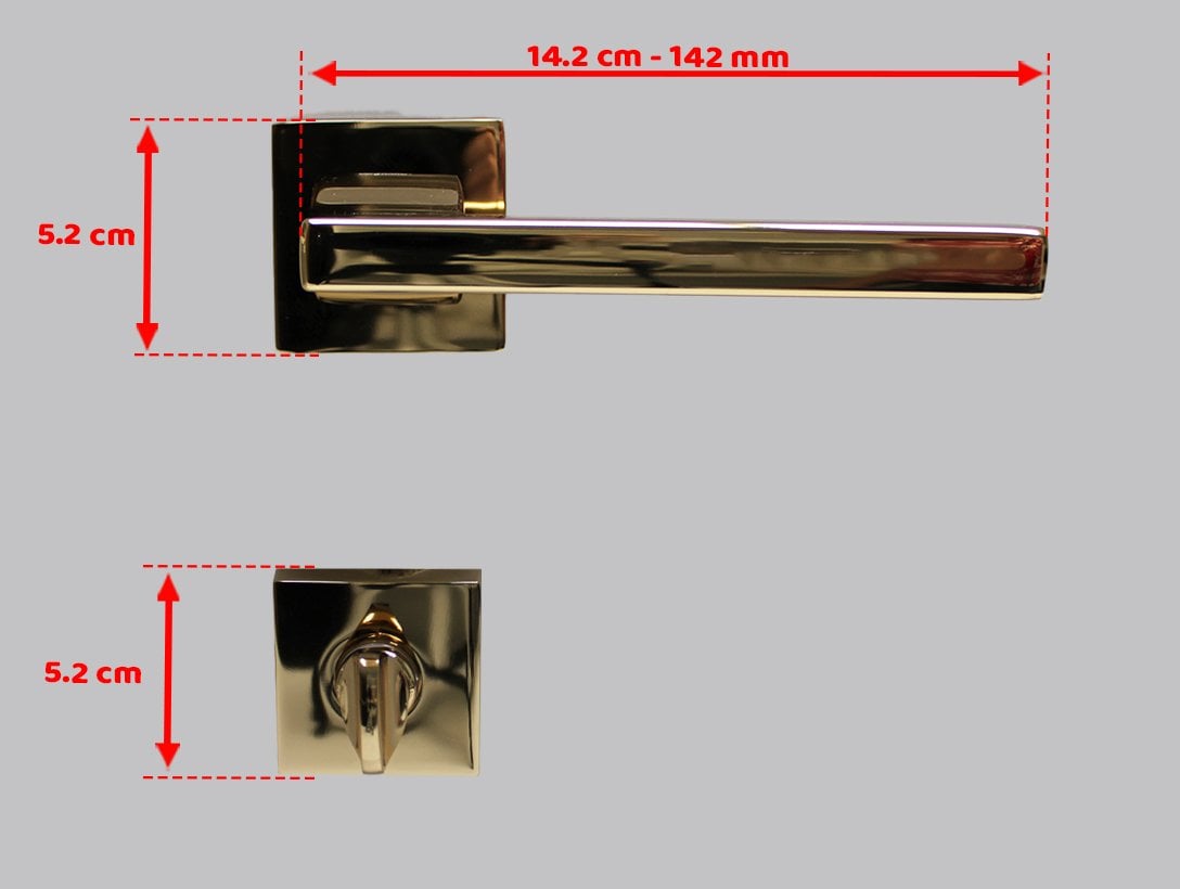 Doğanlar Turkuaz Albrifin Rozetli Kapı Kolu