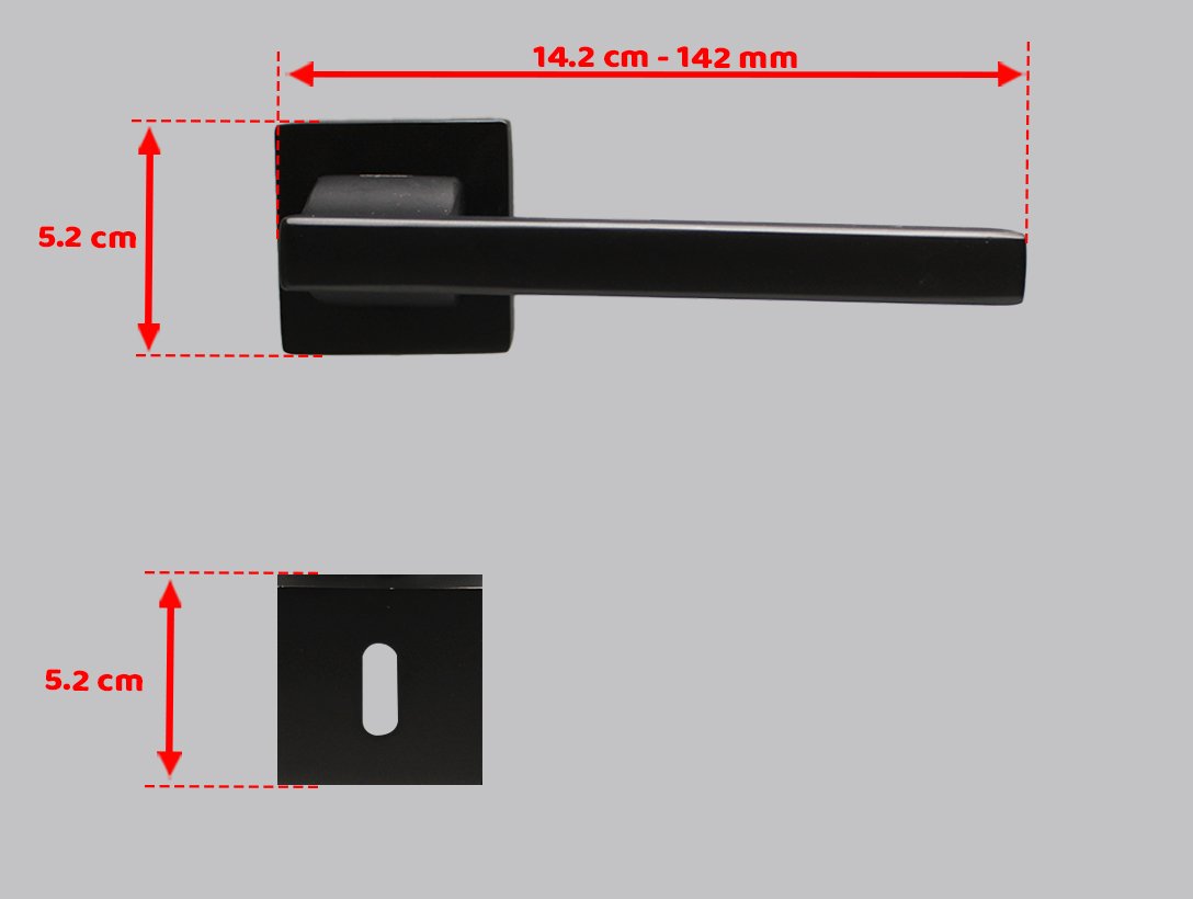Doğanlar Turkuaz Antrasit Rozetli Kapı Kolu
