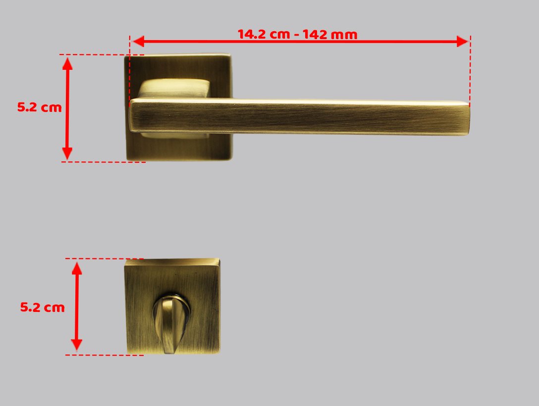 Doğanlar Turkuaz Olifka Rozetli Kapı Kolu