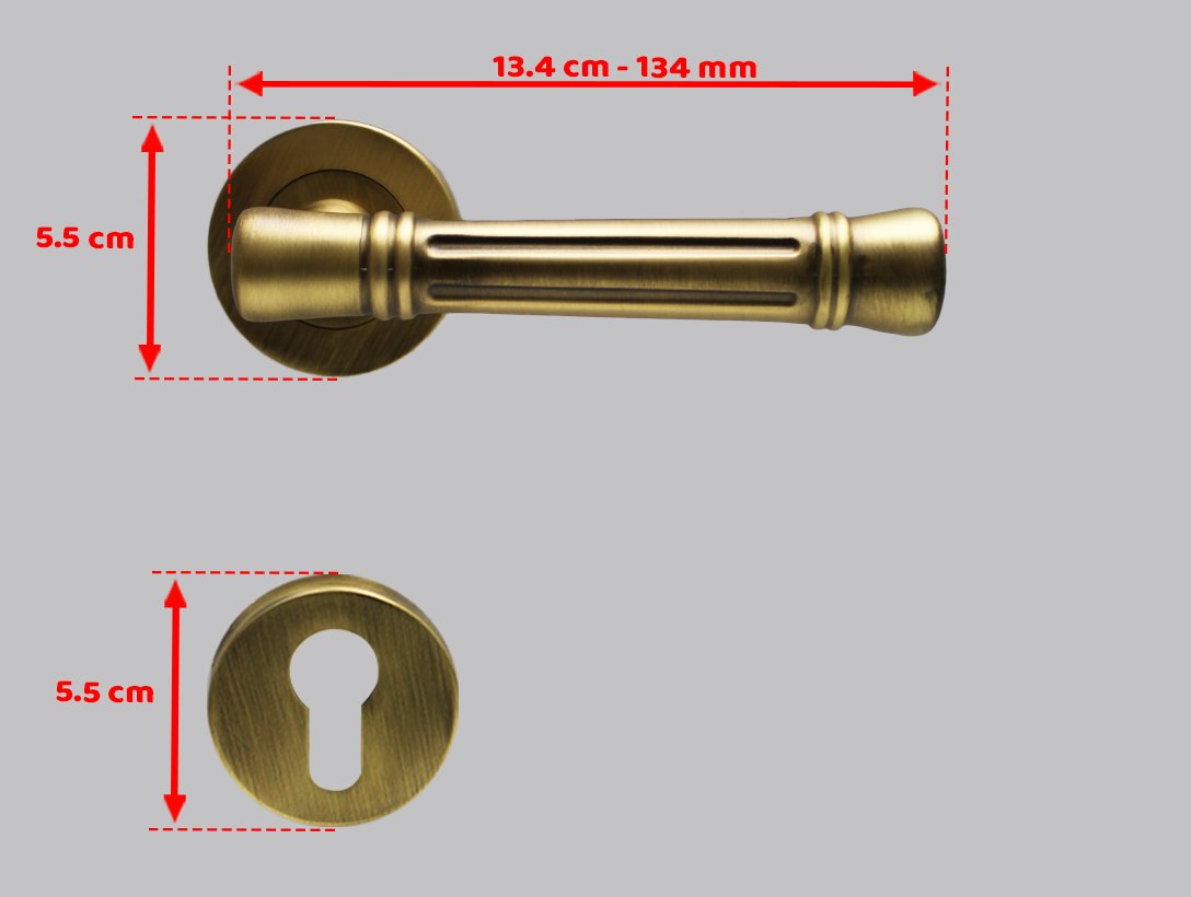 Doğanlar Venedik Olifka Rozetli Kapı Kolu