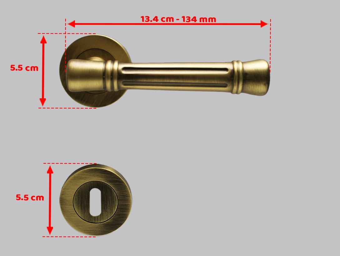 Doğanlar Venedik Olifka Rozetli Kapı Kolu