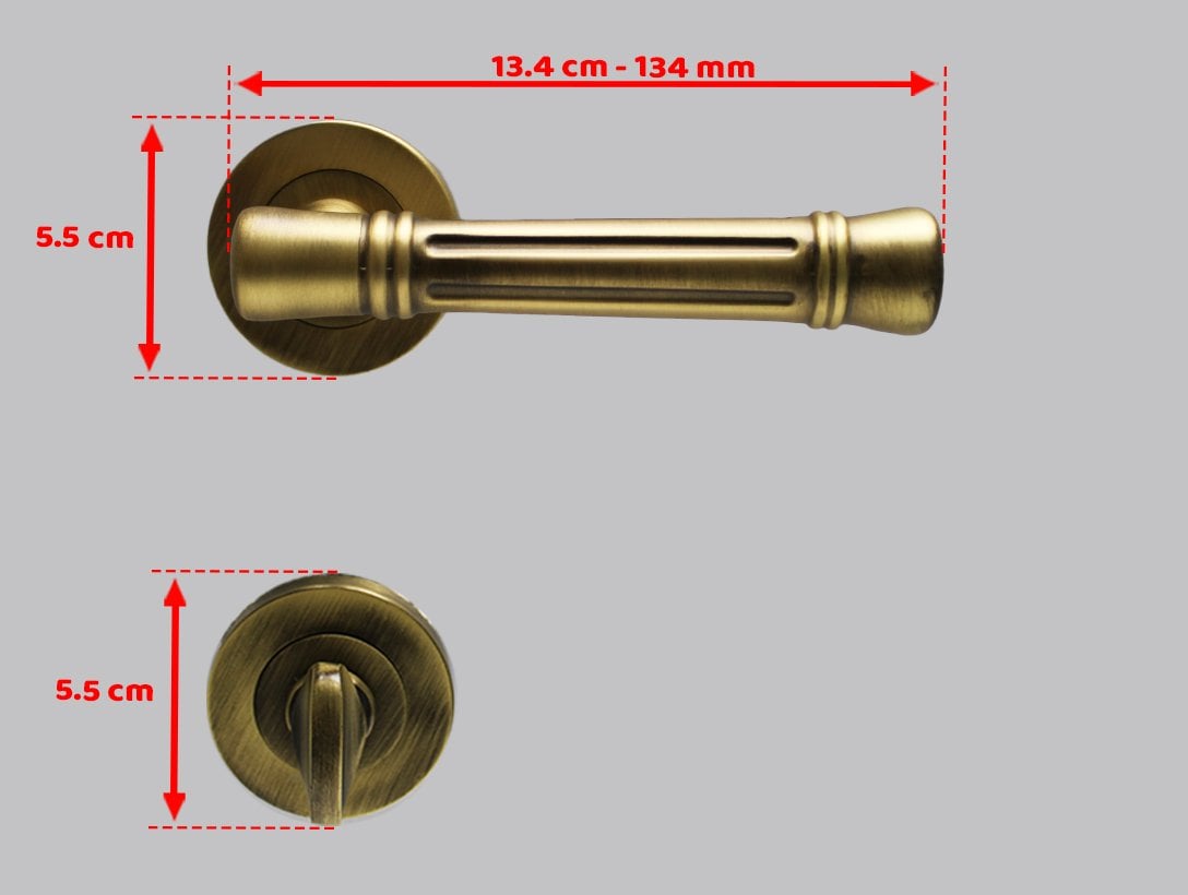Doğanlar Venedik Olifka Rozetli Kapı Kolu