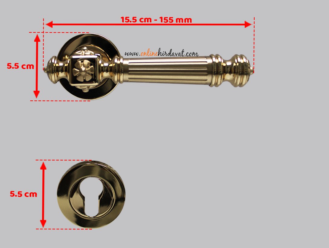 Doğanlar Yonca Skoç Albrifin Rozetli  Kapı Kolu