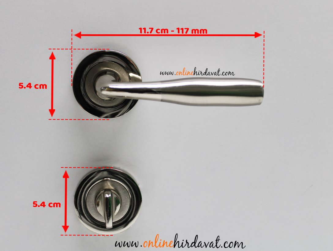 Hira Akasya Nikel Saten Rozetli Kapı Kolu